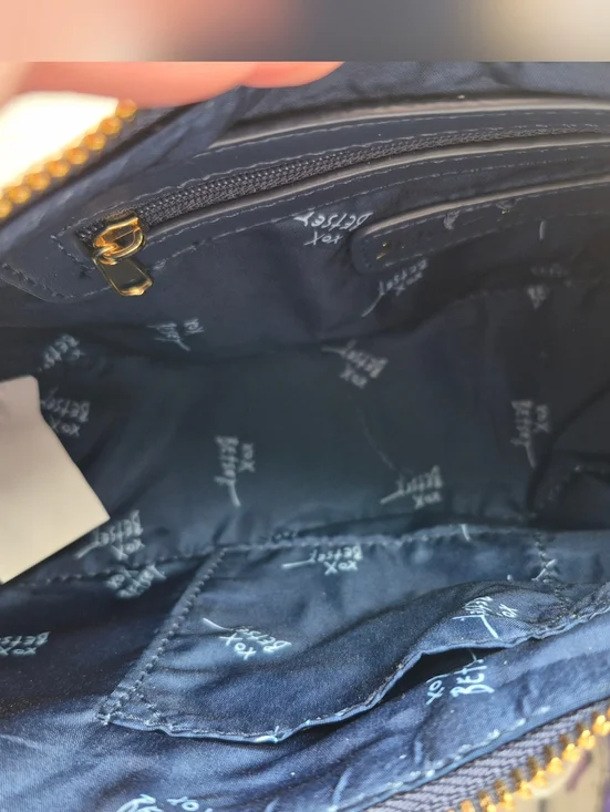 Betsey Johnson Straw Blueberry Shoulder Bag - Picture 5 of 7